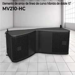 elemento de array de línea de curva híbrida de doble 10" mv210 hc
