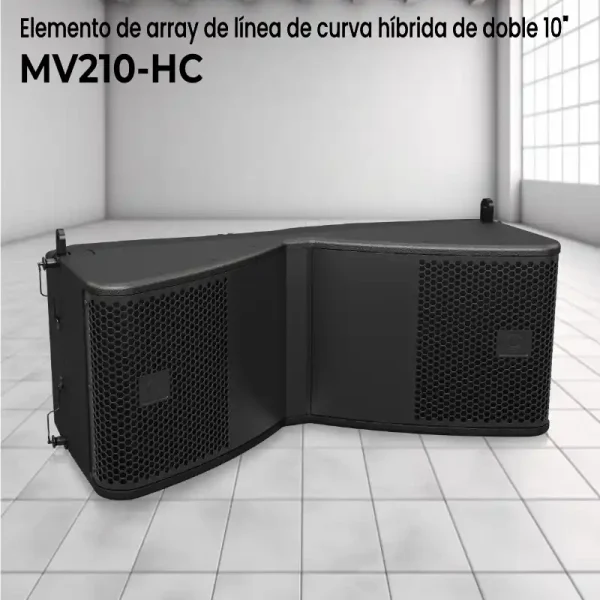 elemento de array de línea de curva híbrida de doble 10" mv210 hc