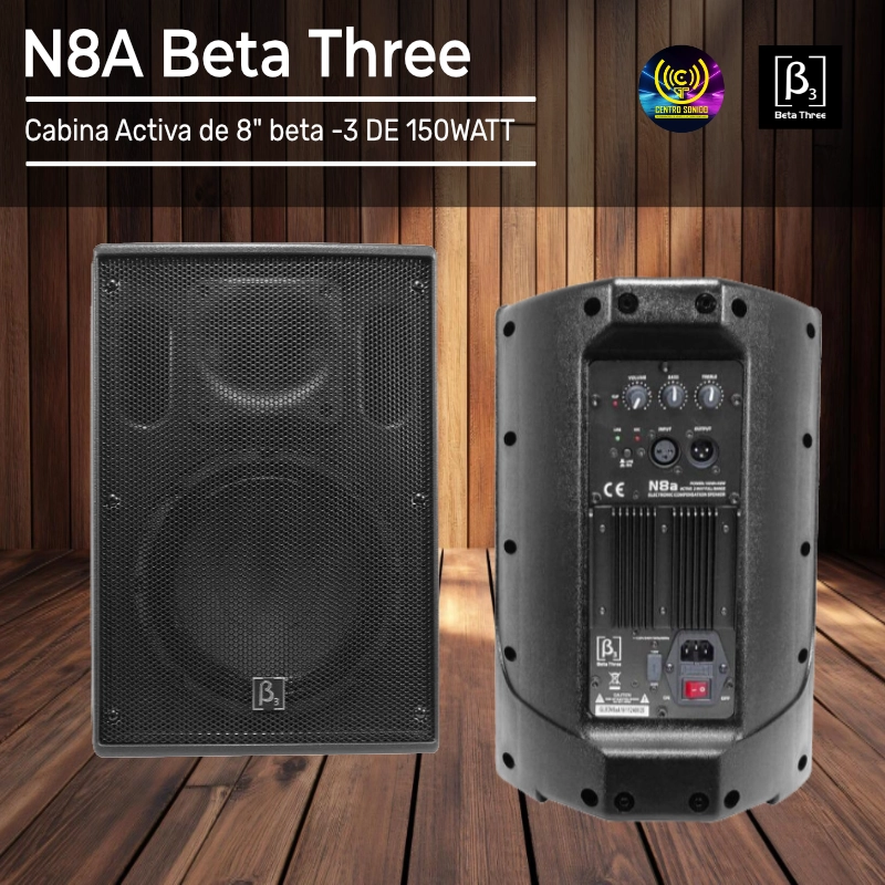 cabina activa de 8" n8a beta 3 de 150watt
