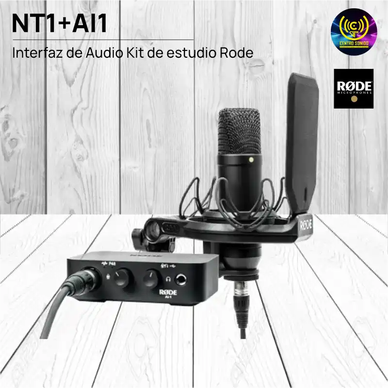 kit d estudio rode nt1+ai1