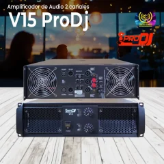 amplificador de audio 2 canales pro dj v15