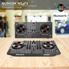 controlador dj 4 decks numark ns4fx