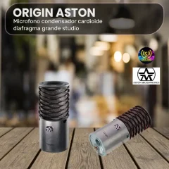 Microfono condensador ORIGIN ASTON cardioide diafragma grande studio