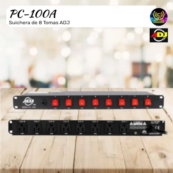 suichera de 8 tomas adj pc 100a