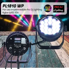 par led impermeable pro dj lighting pl1810 wp rgbw ip65 110v