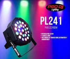 pro dj lighting par pl241 rgbw 24x1w dmx luz led escenario
