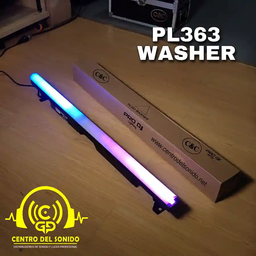 tubo led 36 led 3 watts 4 en 1 pl363 washer