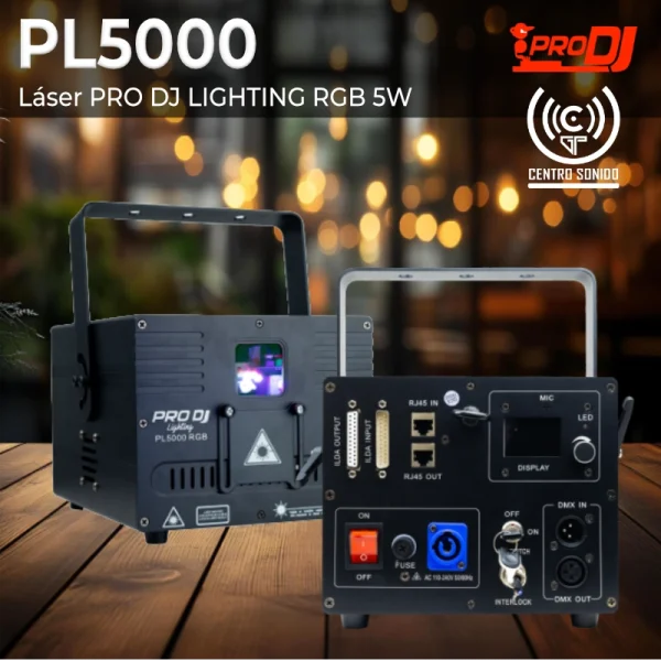 láser pl5000 rgb pro dj lighting rgb 5w