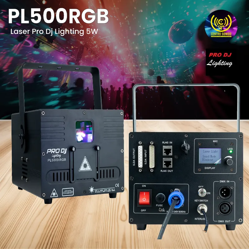 laser pl500rgb pro dj lighting 5w