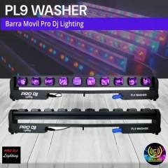 barra movil pl9 washer pro dj lighting