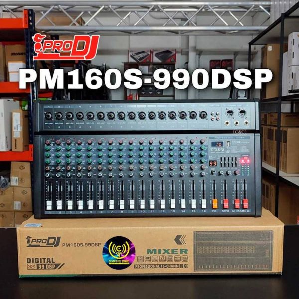 mixer de 6 canales con procesador de efectos dsp pm60s 99dsp