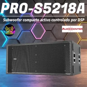 subwoofer compacto activo controlado por dsp pro s5218a