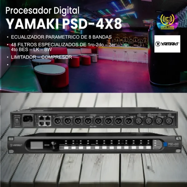 procesador digital yamaki psd 4x8