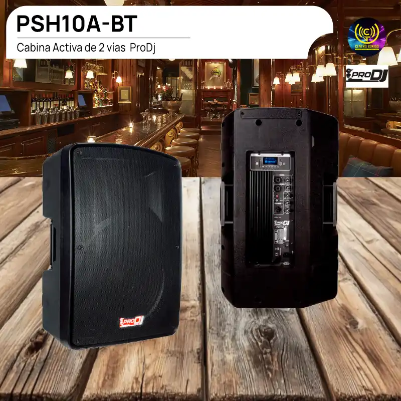 cabina activa de 2 vías psh10a bt – prodj