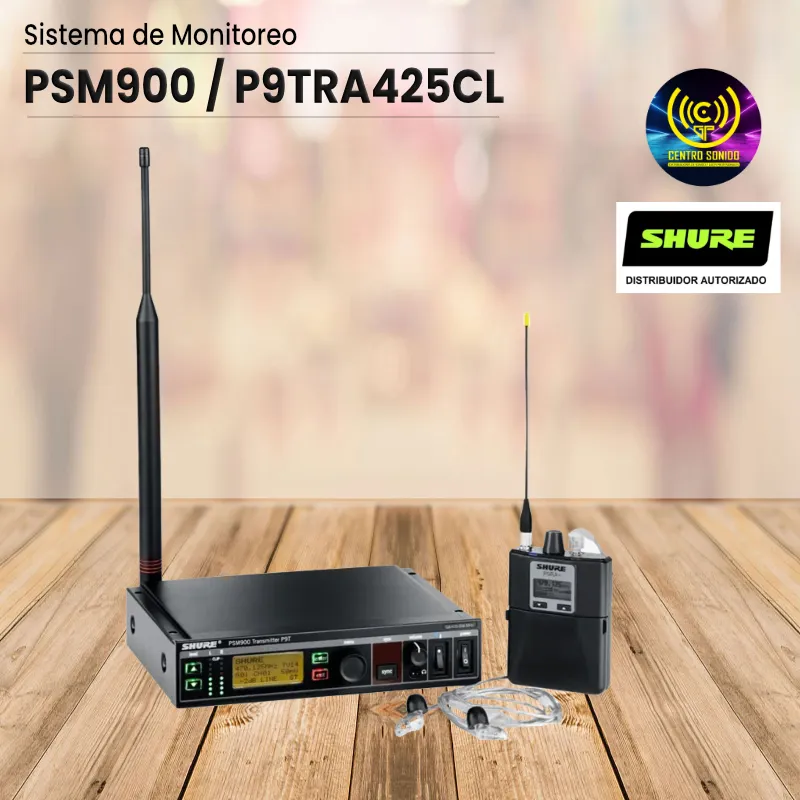 sistema de monitoreo shure psm900 / p9tra425cl