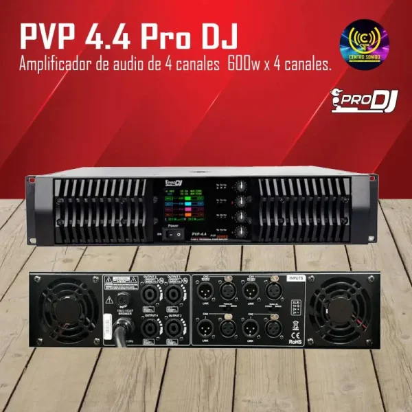 pvp 4.4 pro dj amplificador de audio de 4 canales 600w x 4 canales. pvp 4.4 pro dj amplificador de audio de 4 canales 600w x 4 canales.