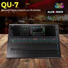 mezclador digital compacto con 38 entradas allen & heath qu 7