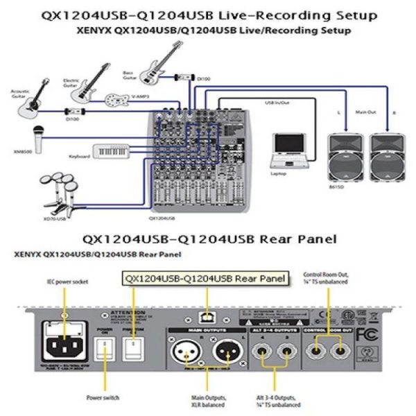 consola xenyx qx1204usb behringer