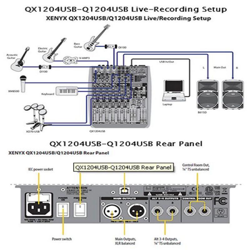 consola xenyx qx1204usb behringer