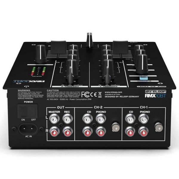 rmx 10 bt reloop mixer 2 canales con bluetooth