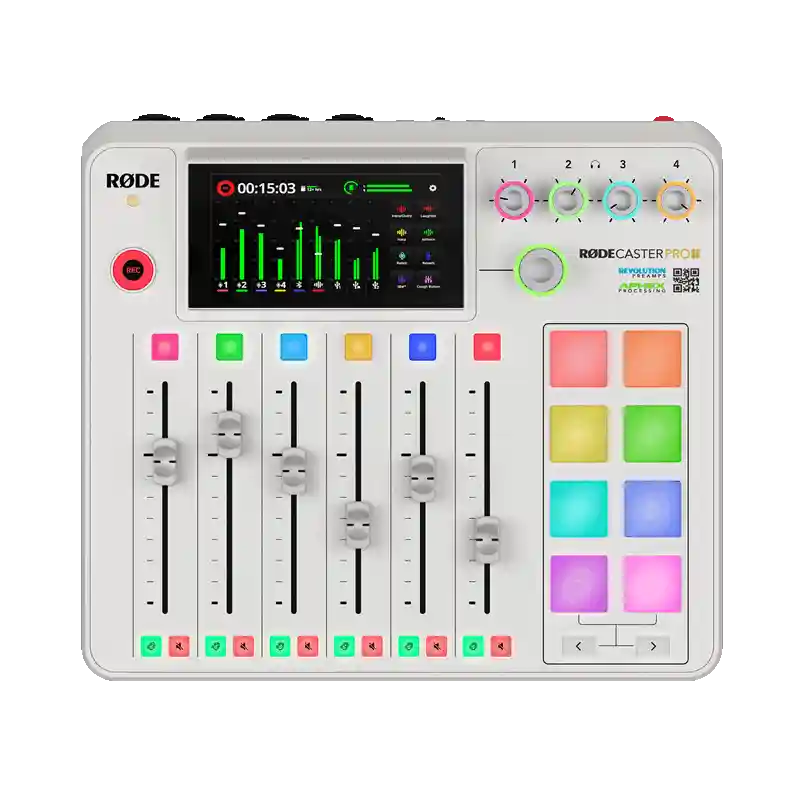estudio de producción de audio integrado rodecaster pro ii