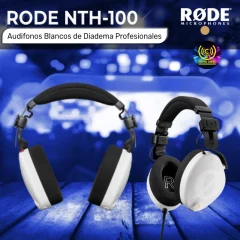 rode nth 100 audifonos blancos de diadema profesionales