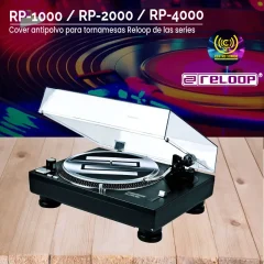 dust cover para reloop rp 1000 / rp 2000 / rp 4000
