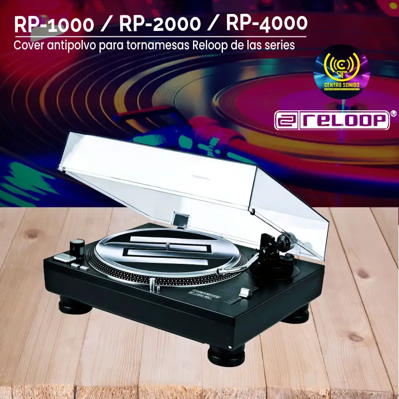 dust cover para reloop rp 1000 / rp 2000 / rp 4000