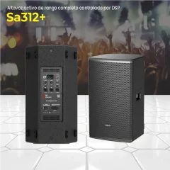 altavoz activo de rango completo controlado por dsp sa312+