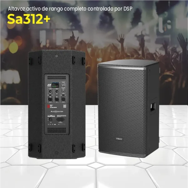 altavoz activo de rango completo controlado por dsp sa312+