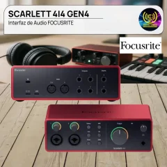 interfaz de audio focusrite scarlett 4i4 gen4