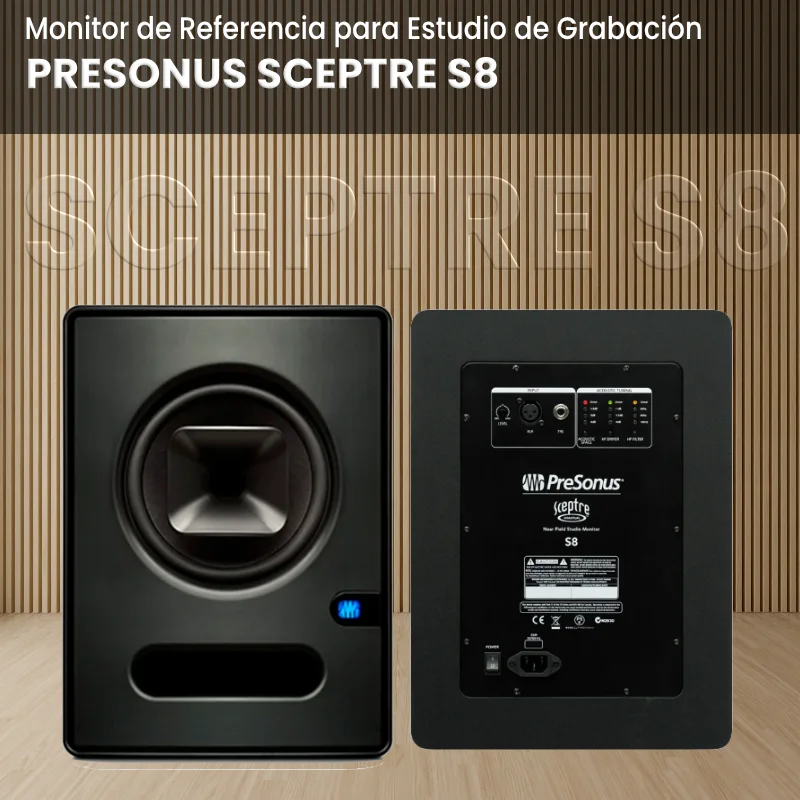 monitor de referencia para estudio de grabación presonus sceptre s8