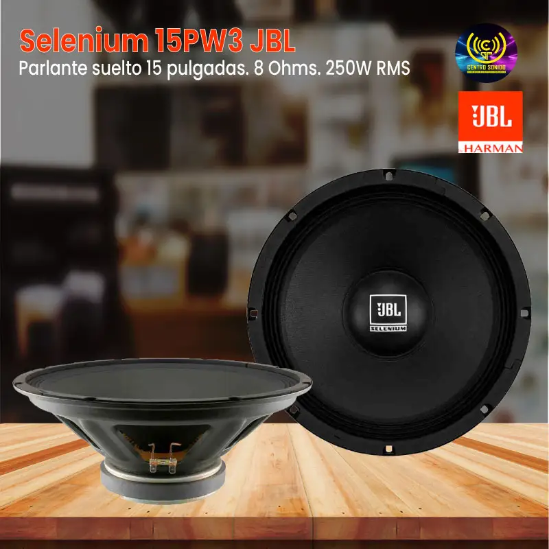 parlante selenium 15pw3 jbl
