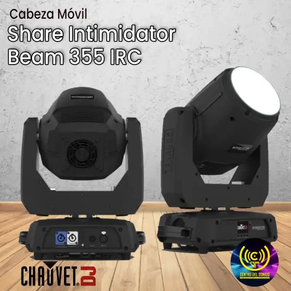cabeza móvil share intimidator beam 355 irc