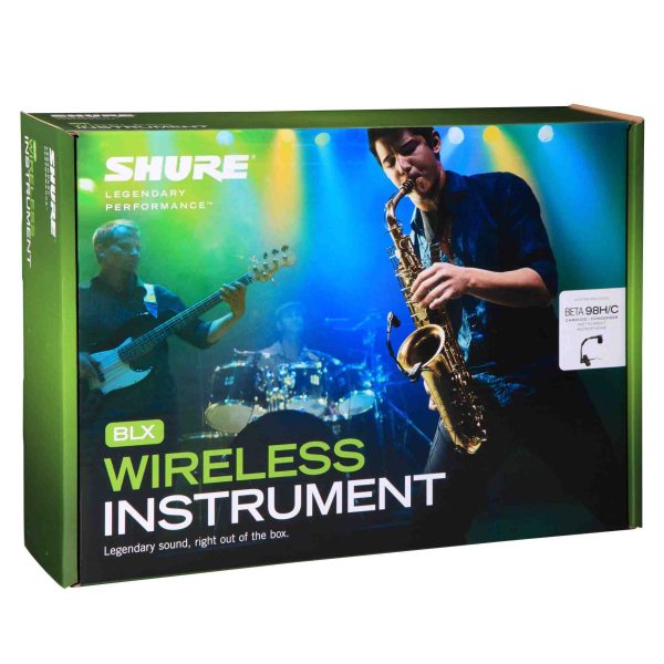 micrófono inalambrico para instrumentos con micrófono shure blx14/b98