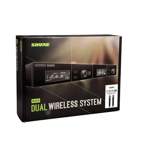 microfonos doble innalambrico doble shure slxd24db58