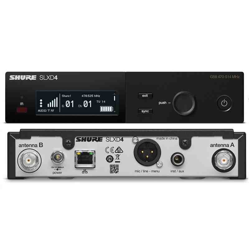 microfono inalambrico shure de mano slxd24/sm58 h55