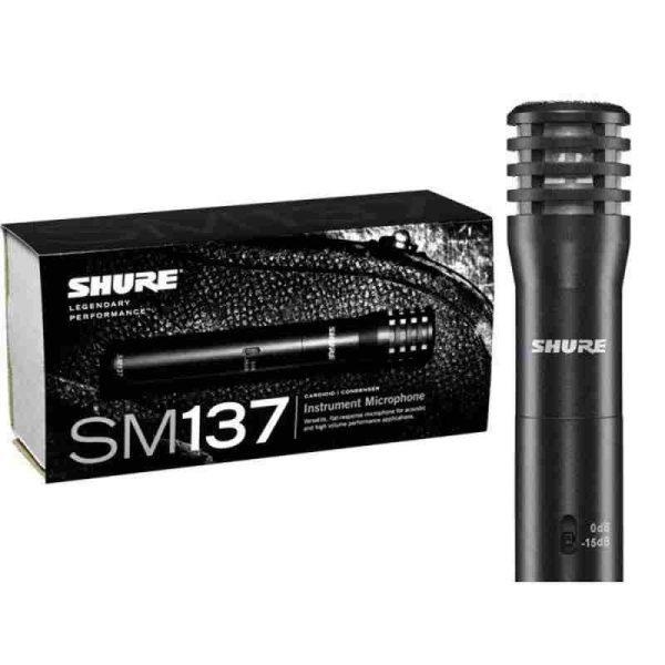 micrófono de condensador para instrumentos cardioide sm137 lc