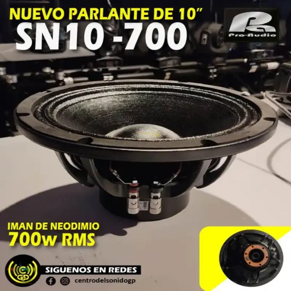 parlante pa pro audio sn10 700 de 10 pulg