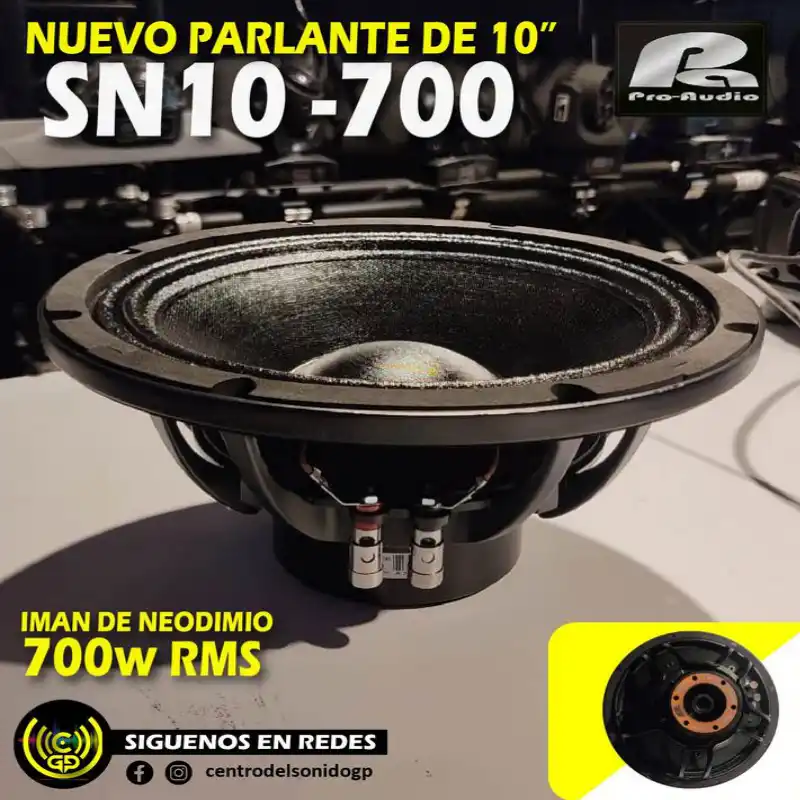 parlante pa pro audio sn10 700 de 10 pulg