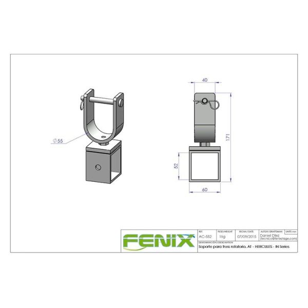 soporte ac 552 para truss fenix