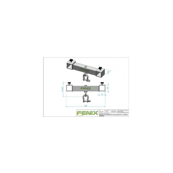 soporte ac 569 para line array fenix