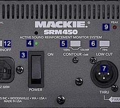 cabina activa srm 450 mackie 1000w 12"