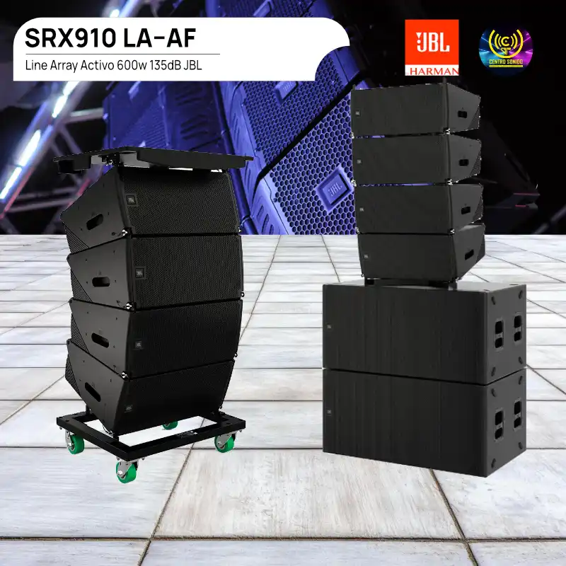 jbl srx910 la–af line array activo 600w 135db