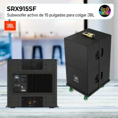subwoofer activo de 15 pulgadas para colgar srx915sf
