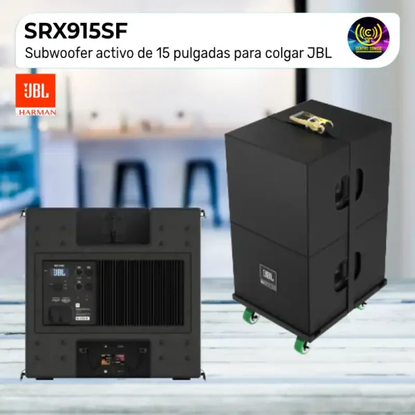subwoofer activo de 15 pulgadas para colgar srx915sf