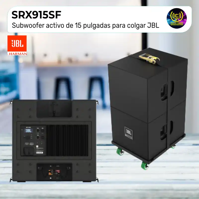 subwoofer activo de 15 pulgadas para colgar srx915sf