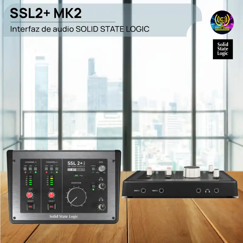 interfaz de audio solid state logic ssl2+ mk2