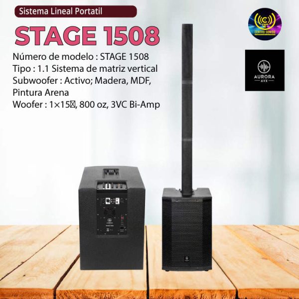 sistema lineal portatil aurora avx stage 1508