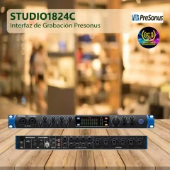 interfaz de grabación studio1824c presonus